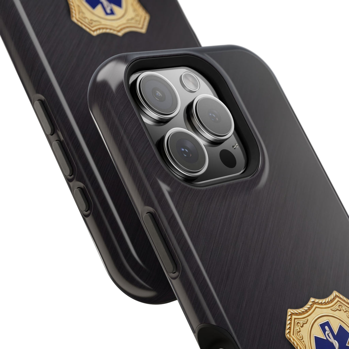 Gold Paramedic Badge Phone Case — Magnetic Wireless Charging Cover