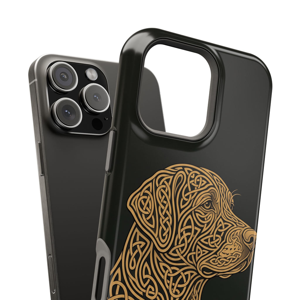 Celtic Knotwork Labrador Phone Case — Tough Magnetic Case with Wireless Charging