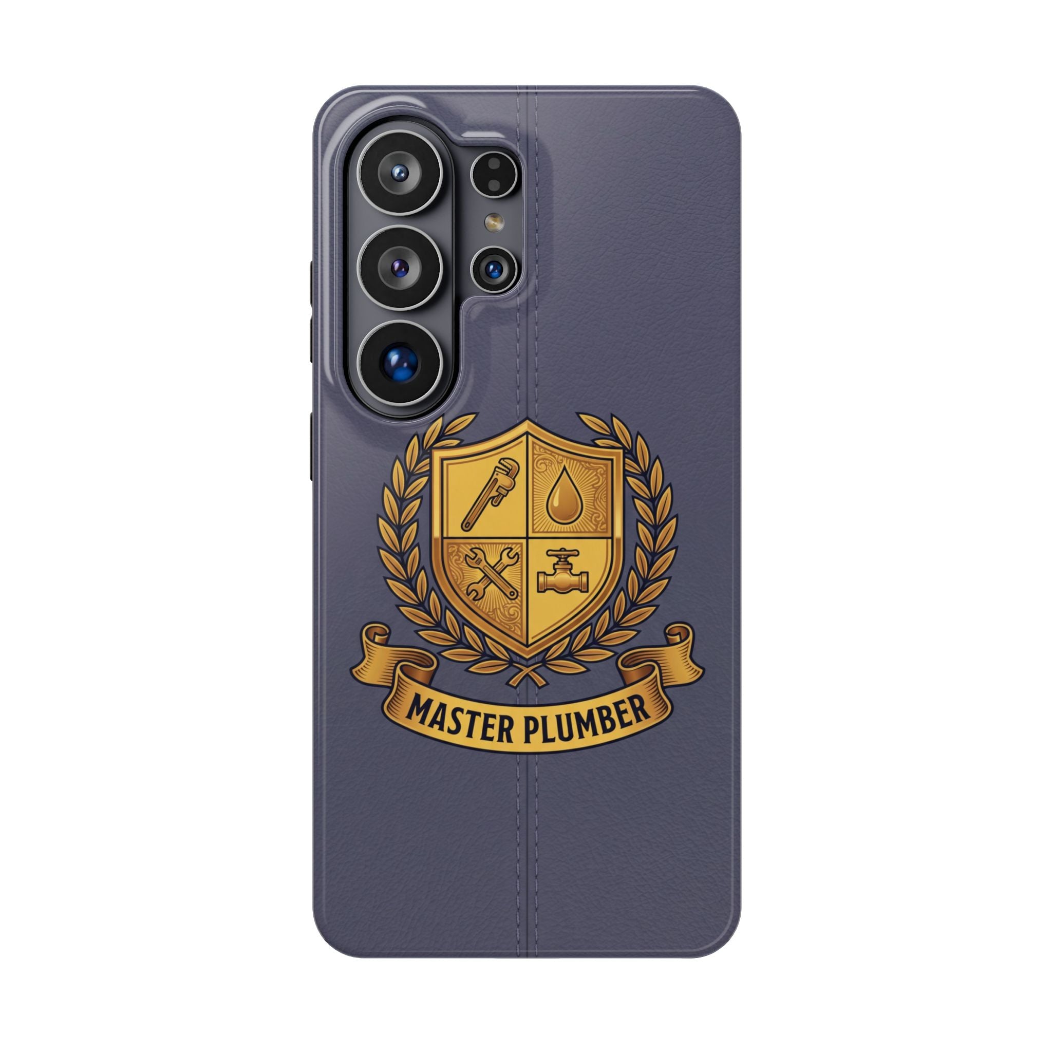 Master Plumber Crest Phone Case — Heraldic Shield Wireless Charging Cover
