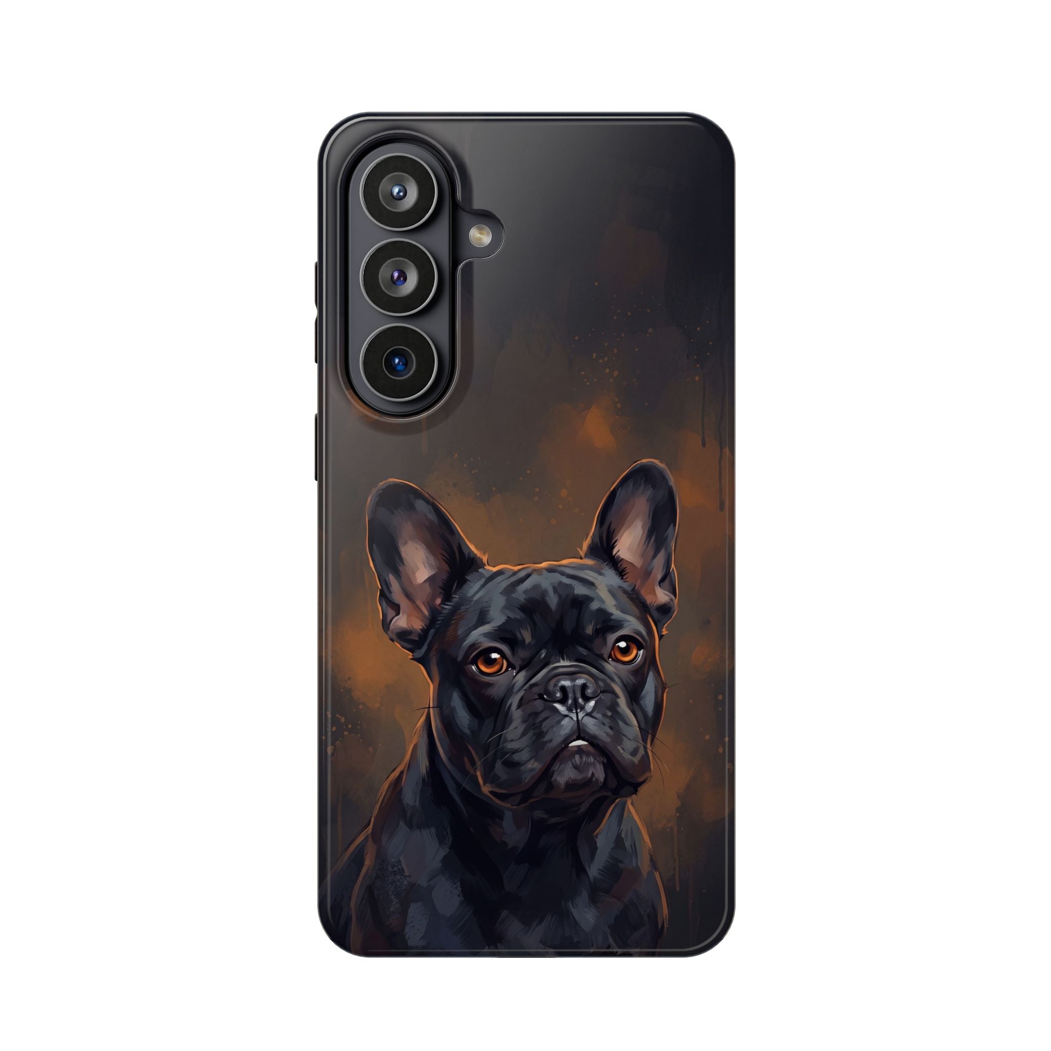 French Bulldog Portrait Phone Case — Impact-Resistant Wireless Charging Cover