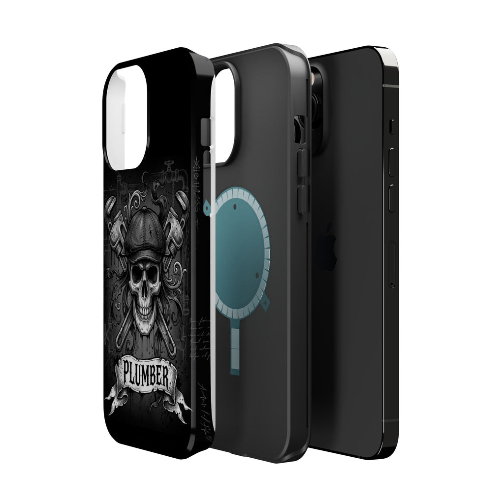 Skull & Wrenches Plumber Phone Case — Wireless Charging Cover