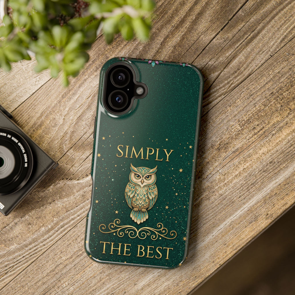 Simply The Best Wise Owl Phone Case — Wireless Charging Cover