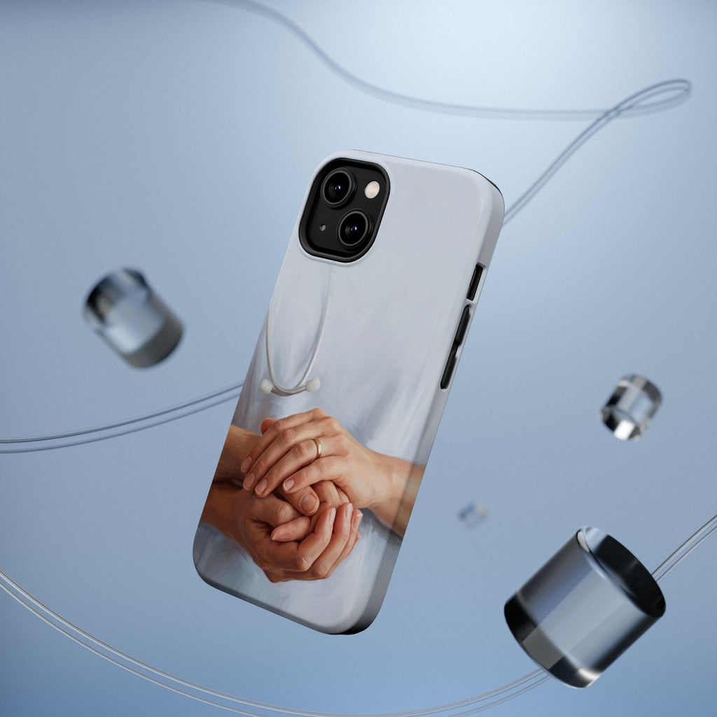 Impact-Resistant Phone Case — Caring Hands Wireless Charging Cover
