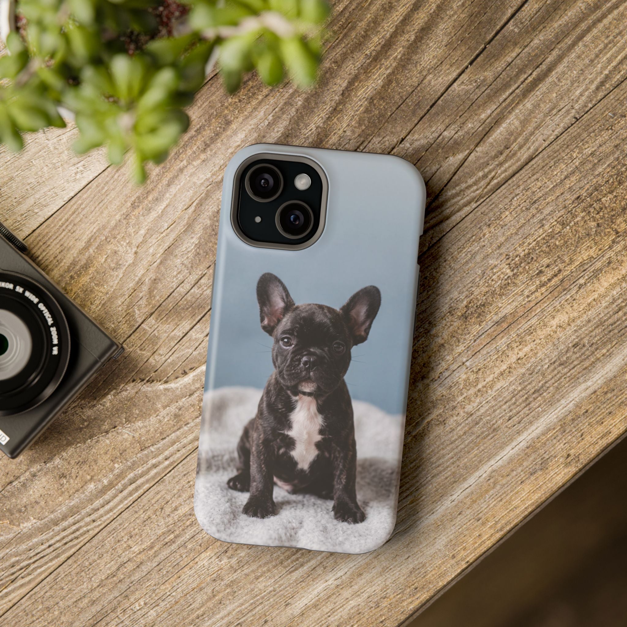 French Bulldog Puppy Phone Case — Impact-Resistant Wireless Charging Cover