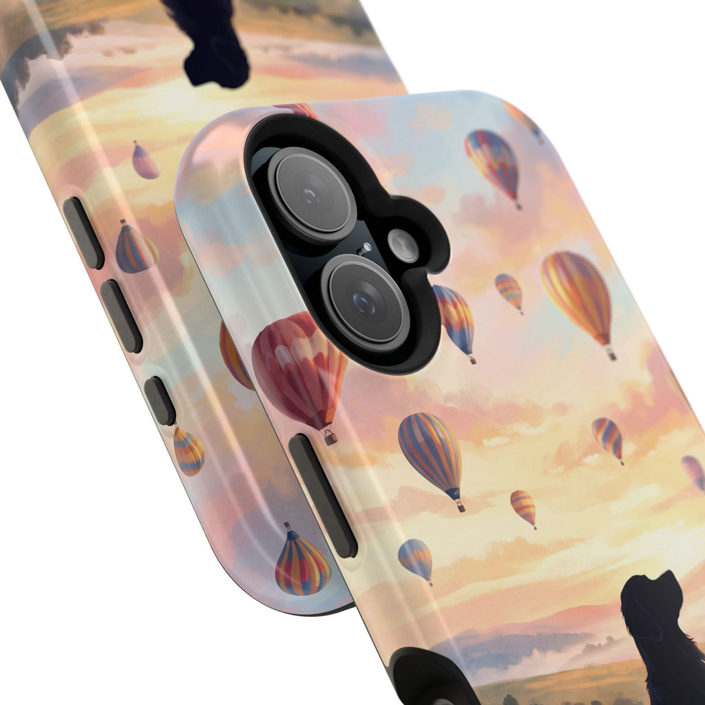 Personalized Golden Retriever Hot Air Balloon Phone Case — Wireless Charging Cover