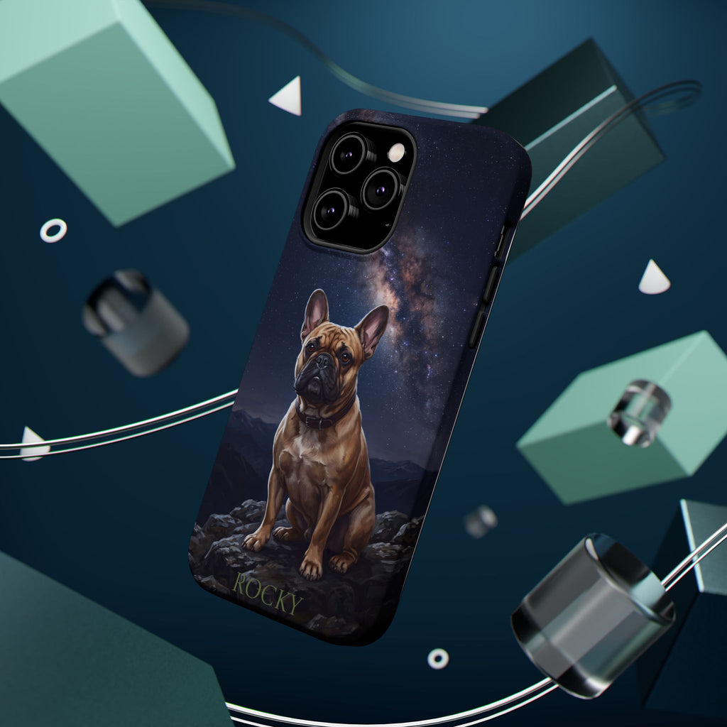 Personalized French Bulldog Starry Night Sky Phone Case — Wireless Charging Cover