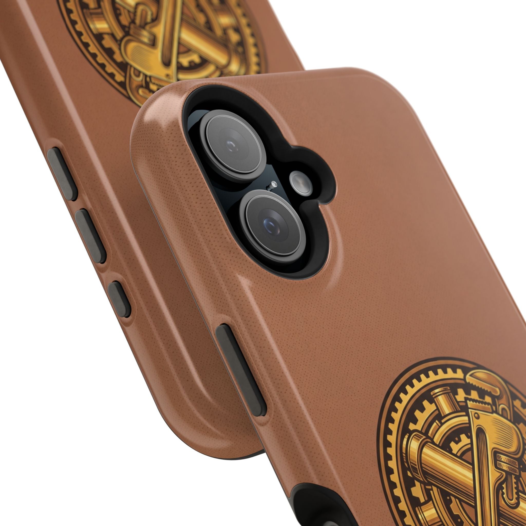 Plumber Born to Build Phone Case — Badge Wireless Charging Cover