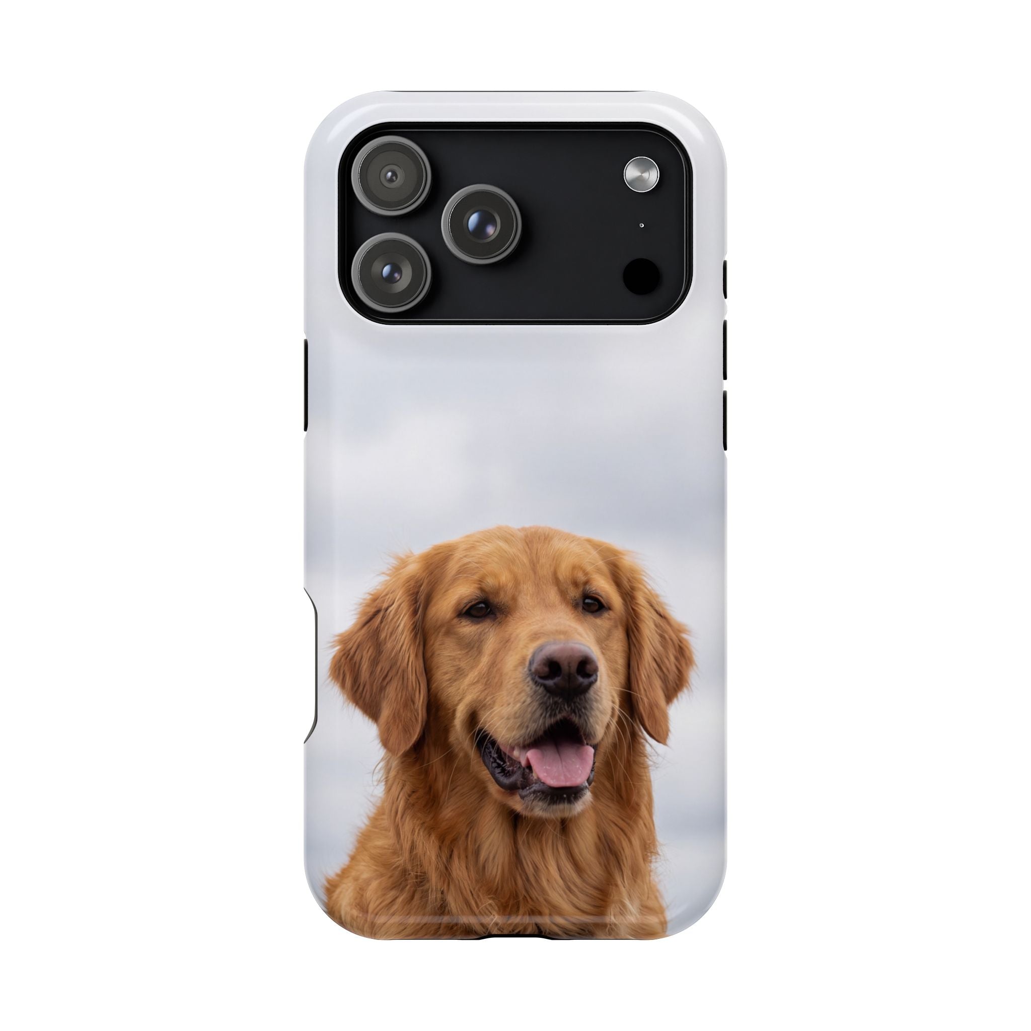 Golden Retriever Phone Case — Impact-Resistant Wireless Charging Cover