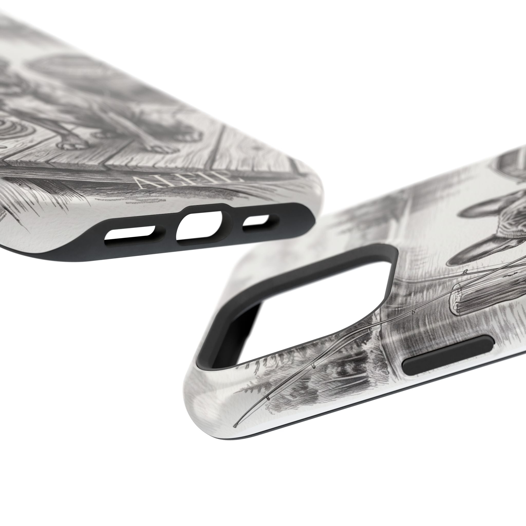Personalized French Bulldog Lakeside Dock Phone Case — Wireless Charging Cover