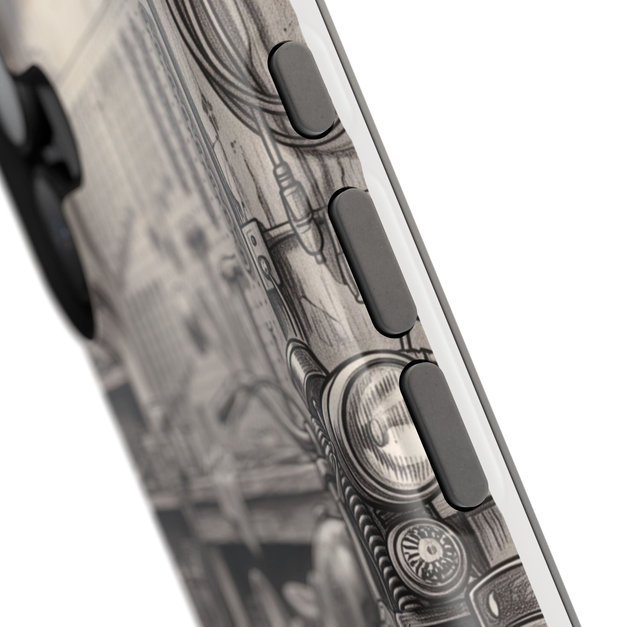 Personalized French Bulldog Vintage Street Phone Case — Wireless Charging Cover