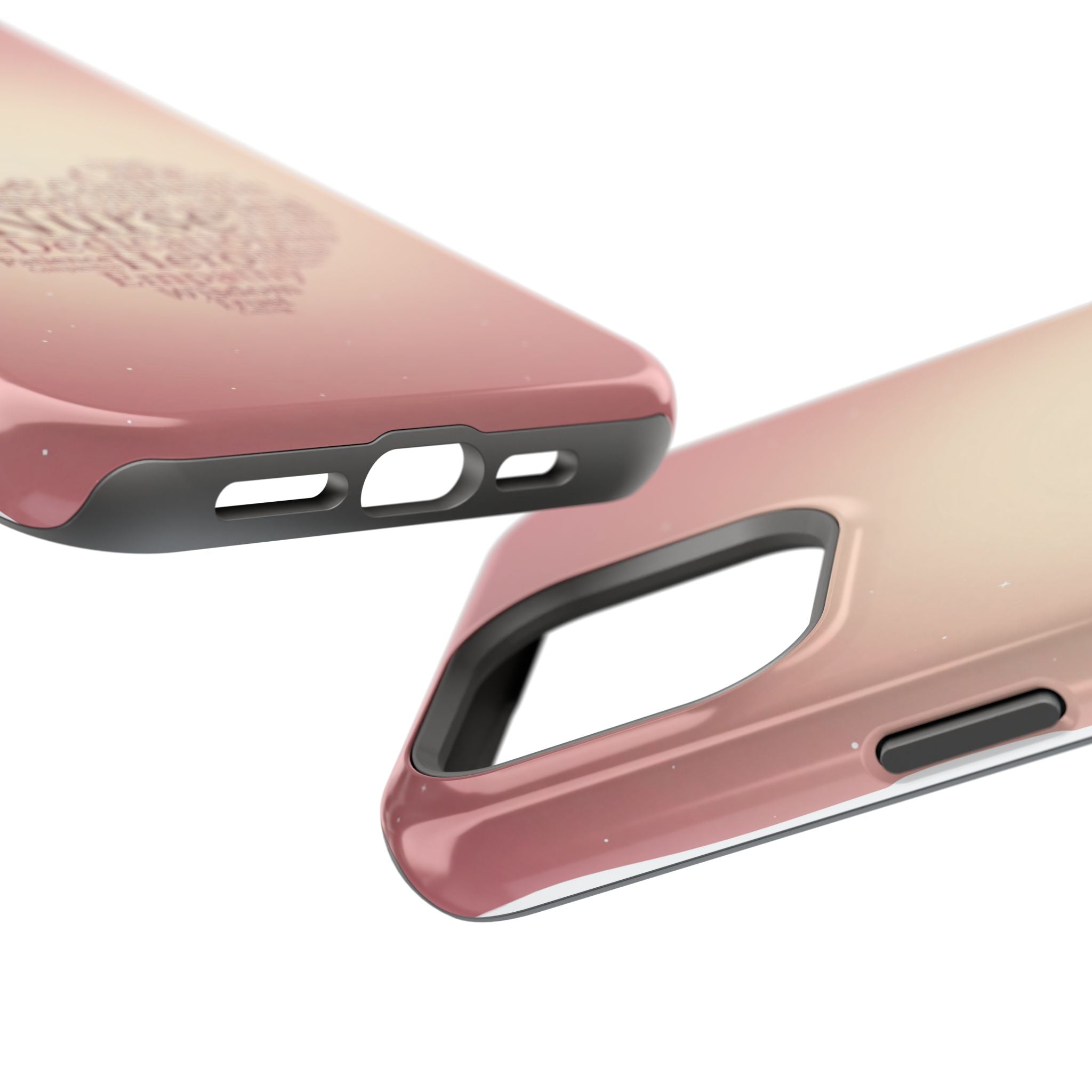 Nurse Heart Word Art Phone Case — Impact-Resistant Wireless Charging Cover