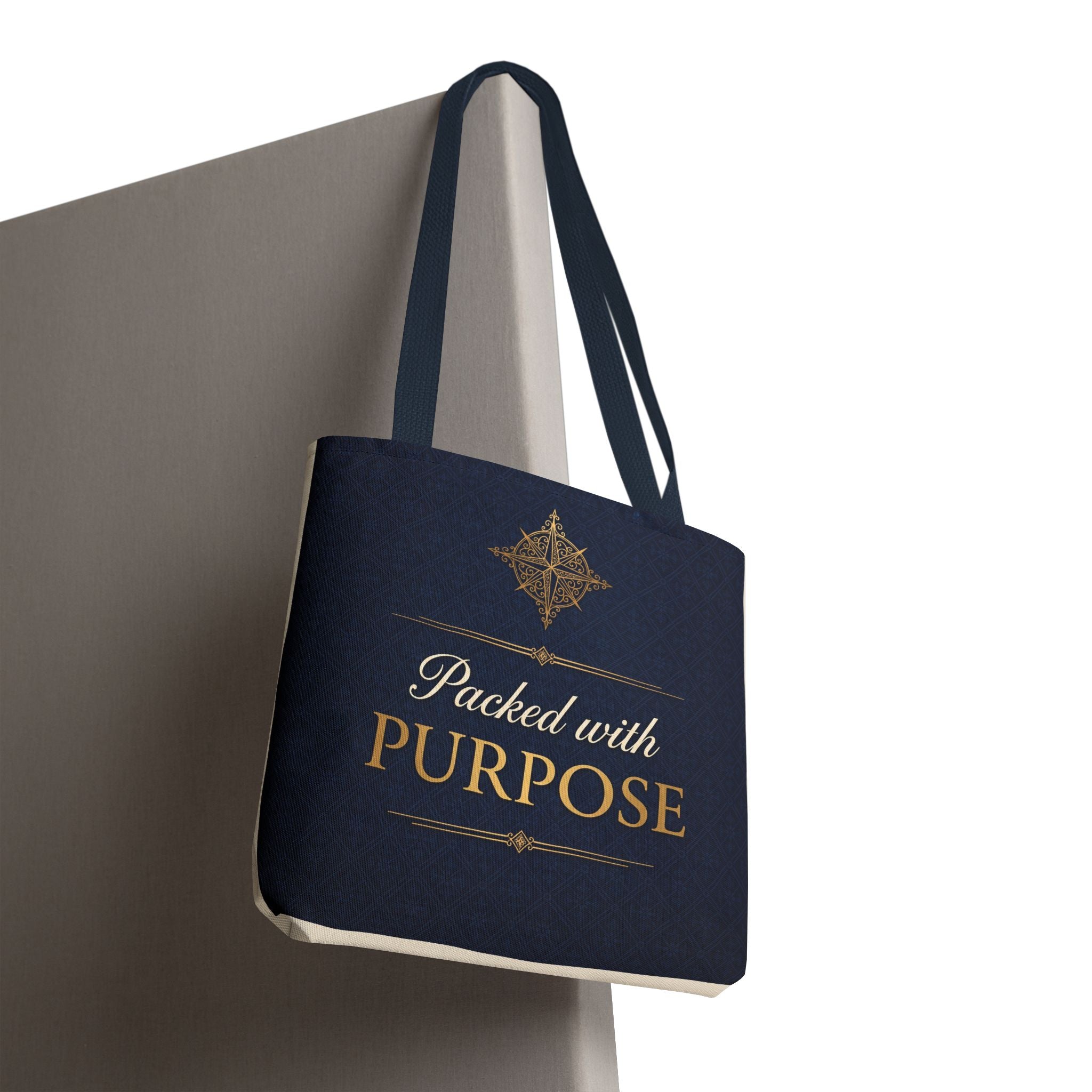 Packed with Purpose Tote | Inspirational Nurse Gift Tote Bag | Healthcare Worker Appreciation Gift | Premium Polyester Carry-All