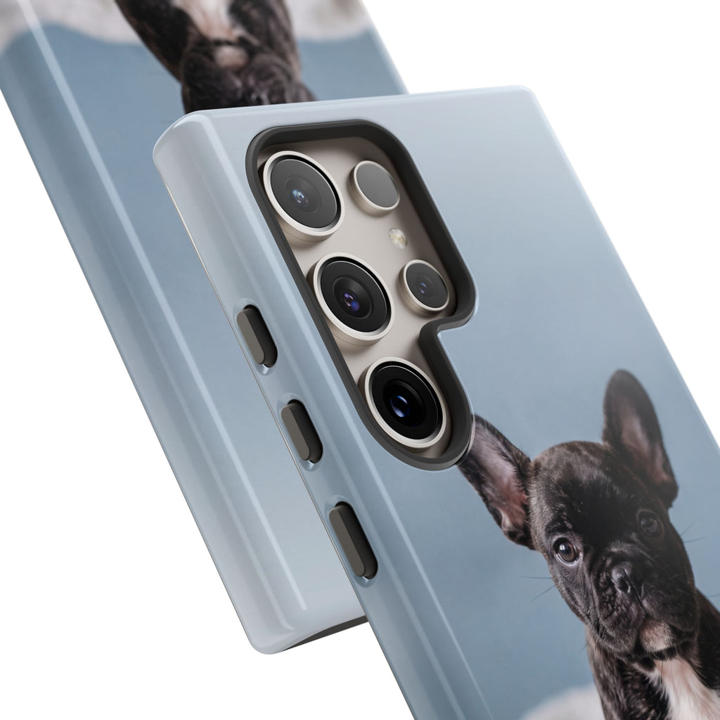 French Bulldog Puppy Phone Case | Adorable Brindle Frenchie Portrait | Samsung & iPhone
