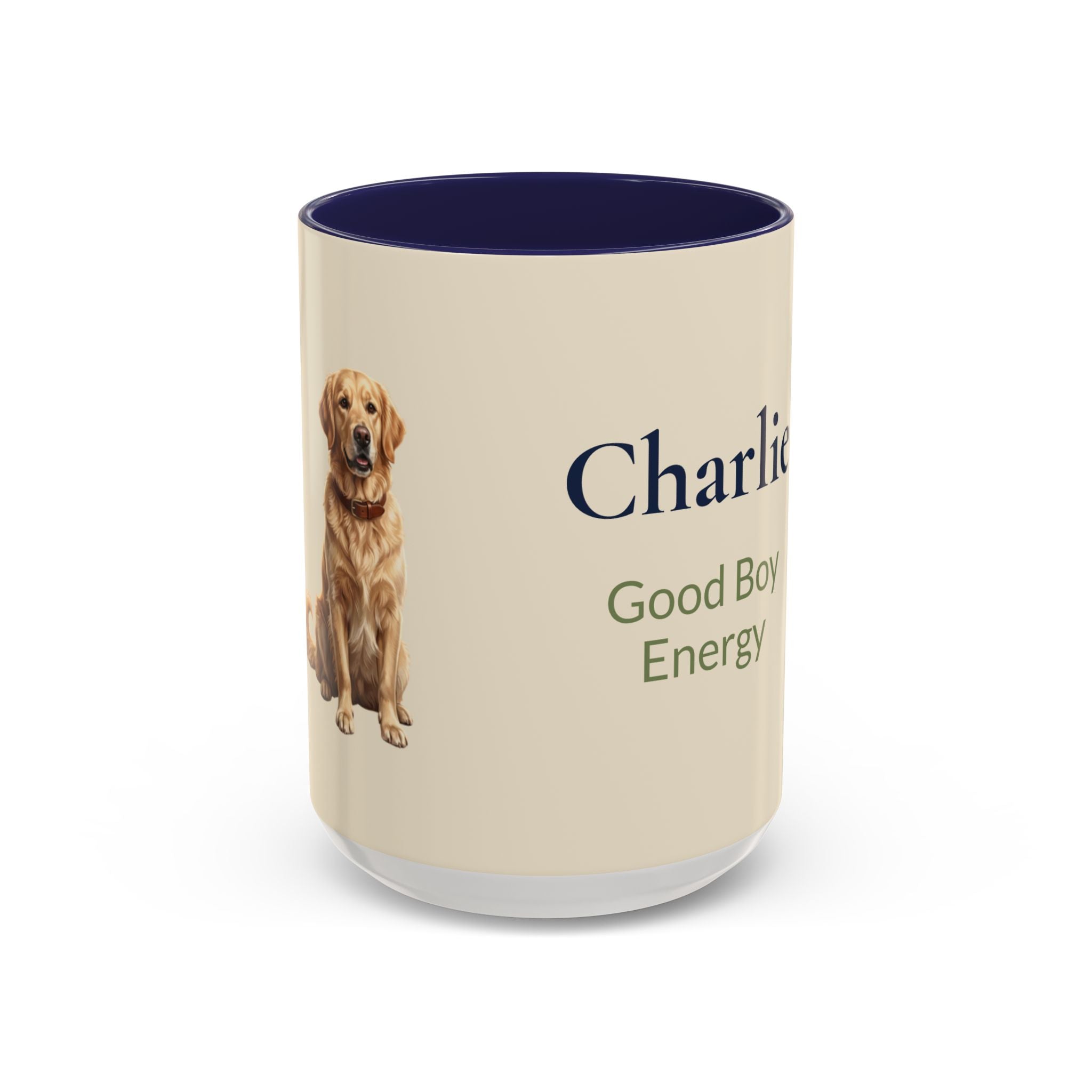 Personalized Golden Retriever Mug | Custom Name & Message Dog Mom Dad Coffee Mug
