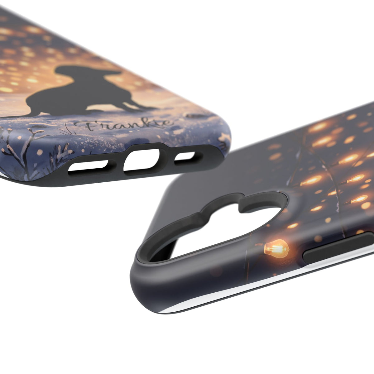 Personalized Dachshund Golden Sparks Phone Case — Wireless Charging Cover