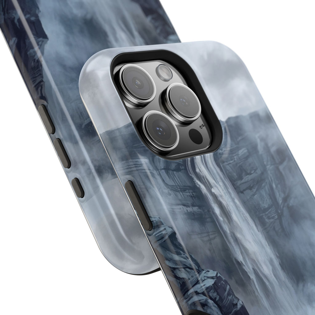 Personalized French Bulldog Misty Waterfall Phone Case — Wireless Charging Cover