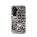 Personalized French Bulldog Library Study Phone Case — Wireless Charging Cover