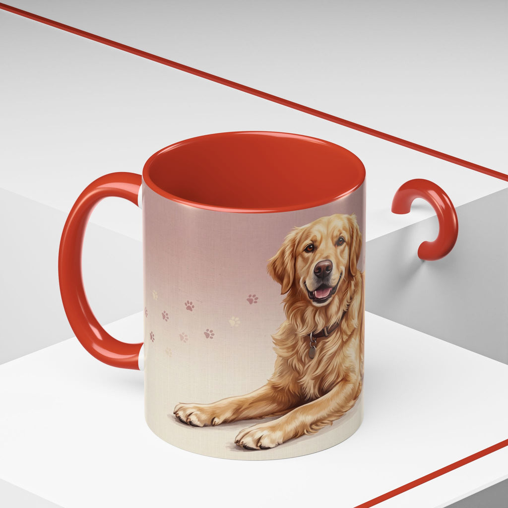 Golden Retriever Lying Down Mug | Golden Retriever Lover Gift | Cute Dog Coffee Mug