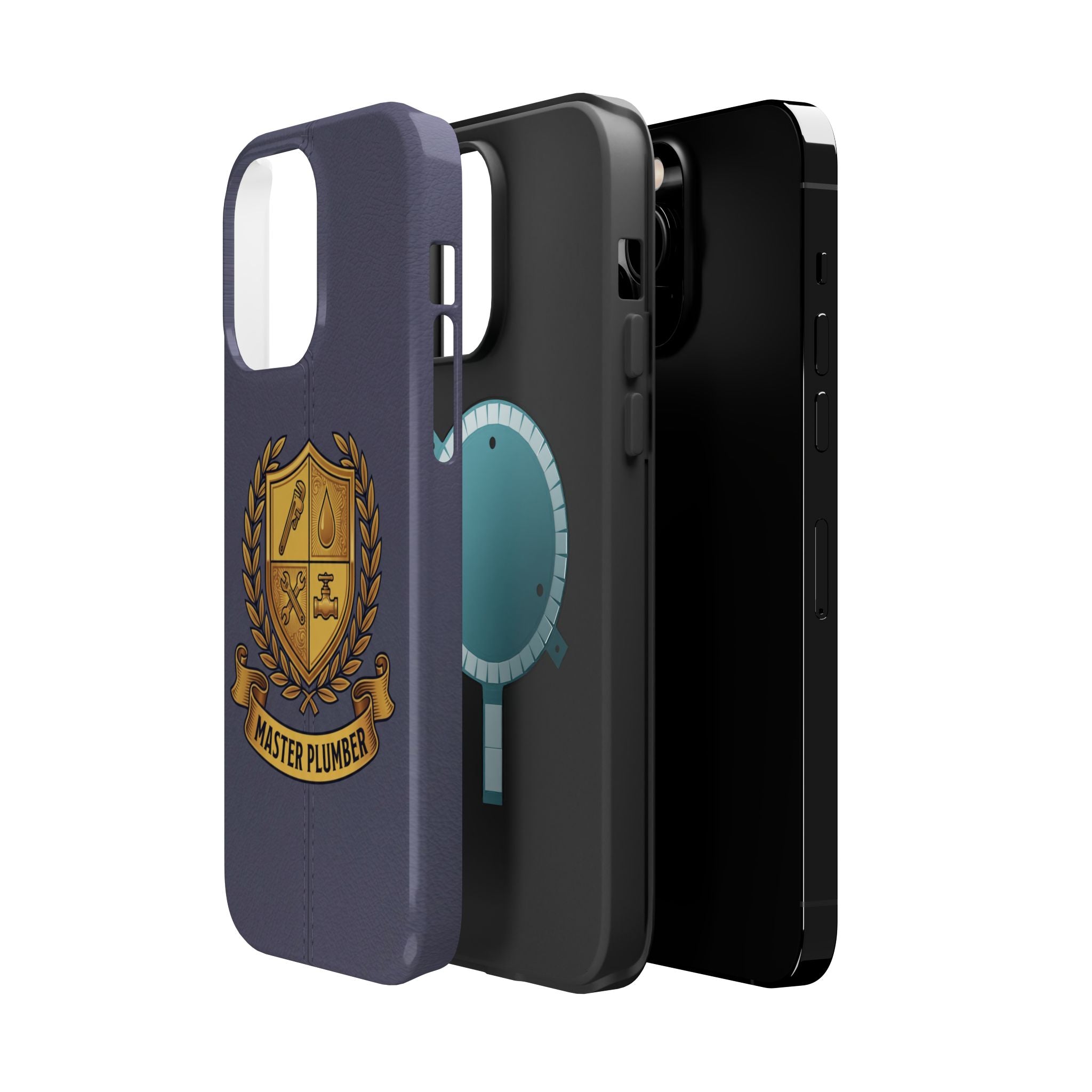 Master Plumber Crest Phone Case — Heraldic Shield Wireless Charging Cover