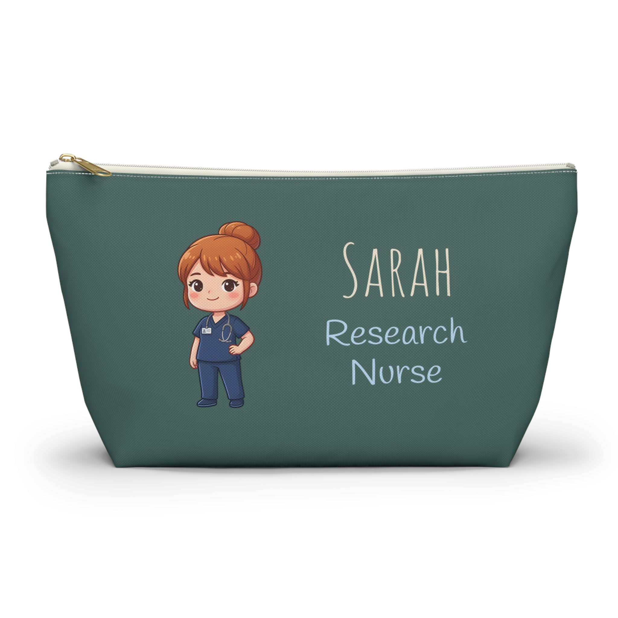 Personalized Nurse Gift Pouch | Custom Name Makeup Bag for Nurses