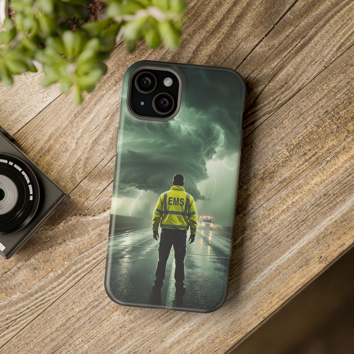 EMS Green Storm Phone Case — Magnetic Wireless Charging Cover