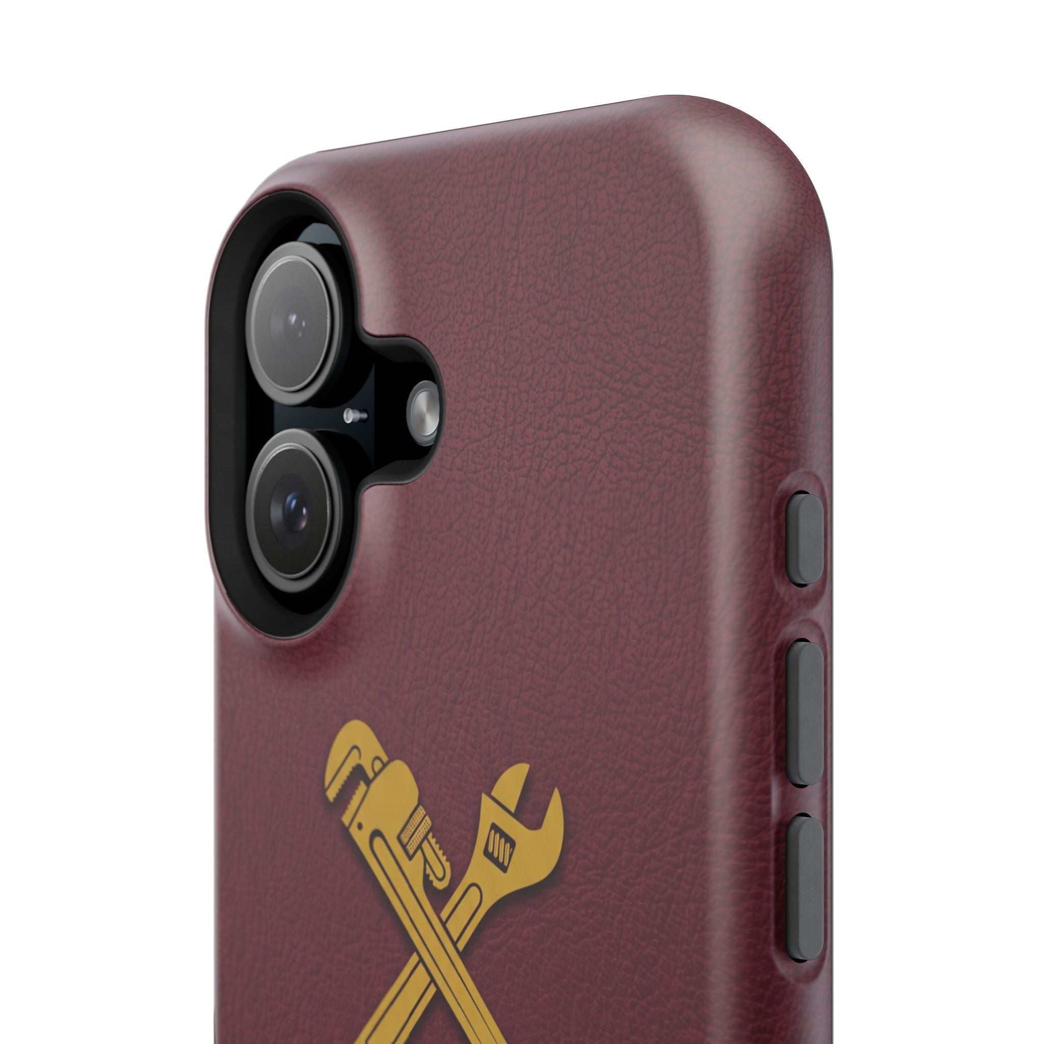 Plumb. Proud. Phone Case — Crossed Wrenches Wireless Charging Cover
