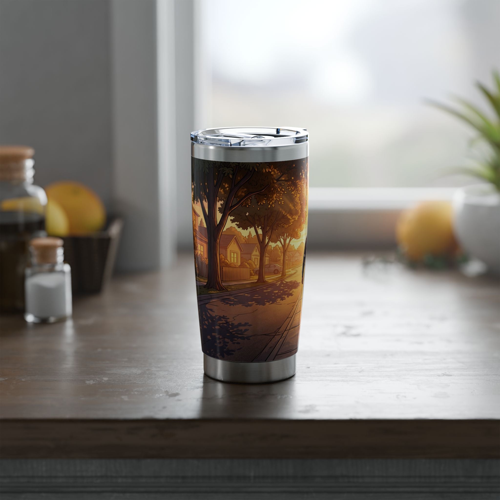 Paramedic/EMT 20oz Tumbler – Golden Hour Walk Illustrated Design