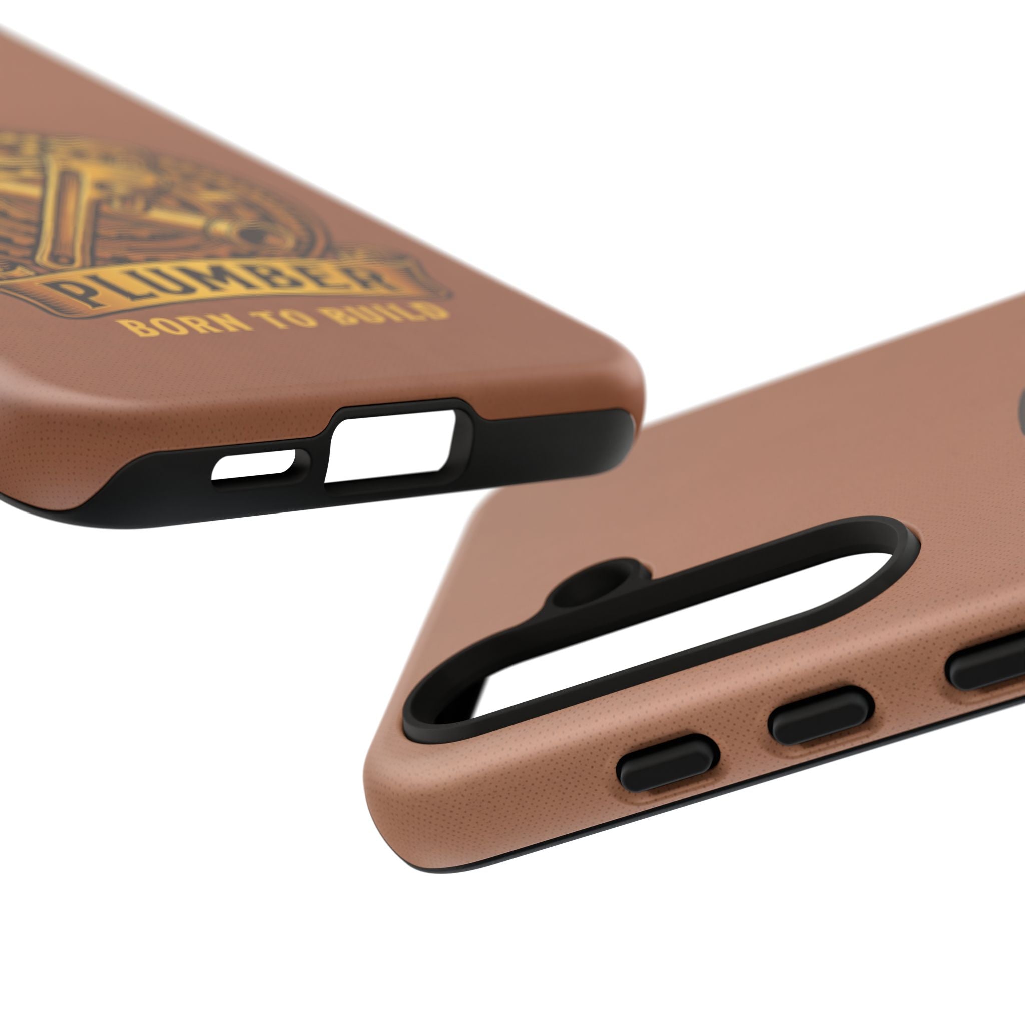 Plumber Born to Build Leather Phone Case - Samsung & iPhone Series