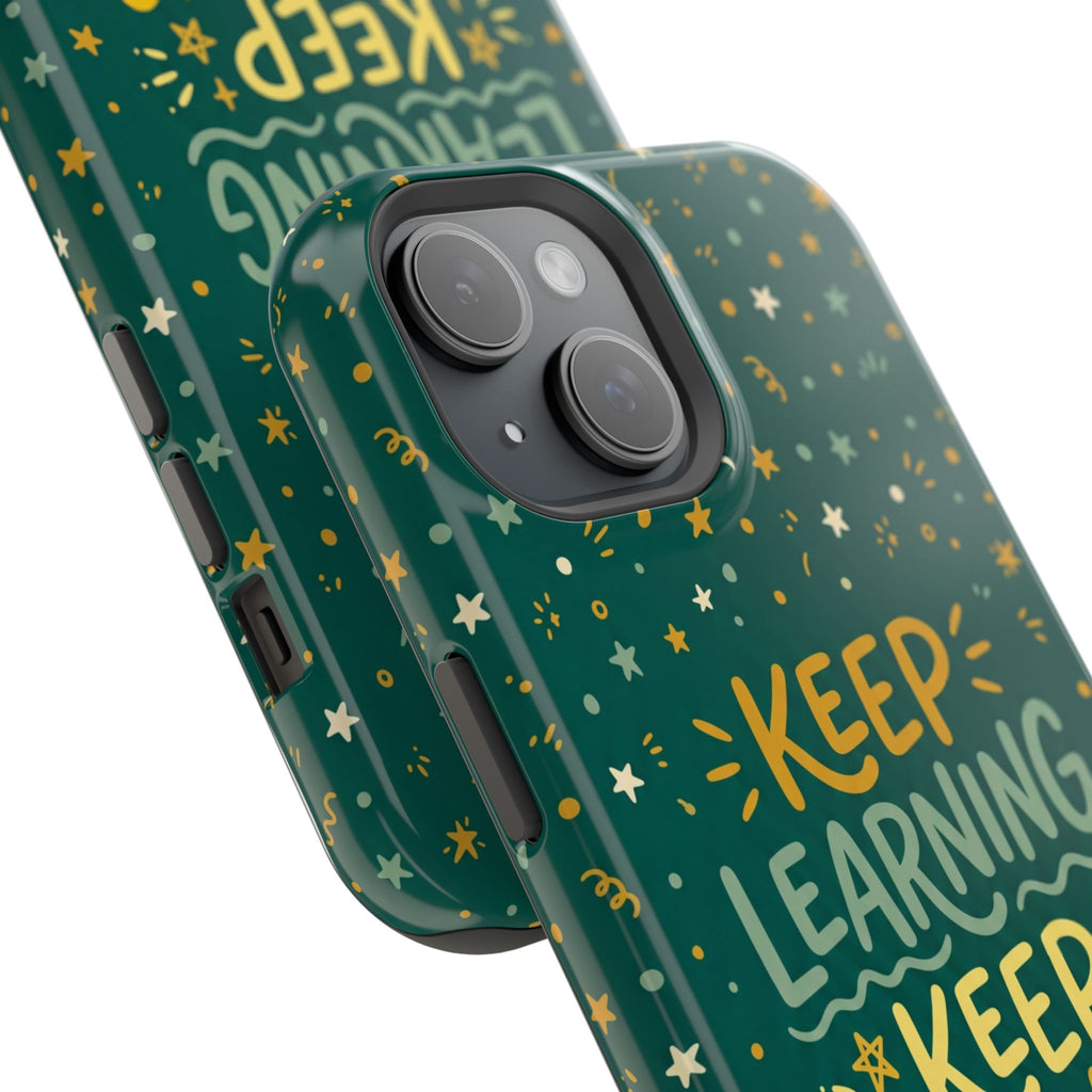 Keep Learning Keep Growing Teacher Phone Case — Wireless Charging Cover