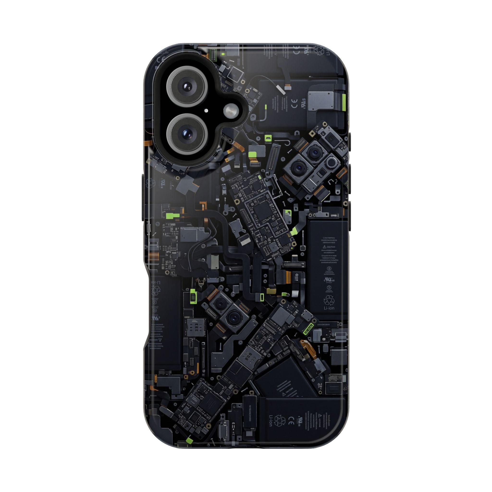 Circuit Core Phone Case — Motherboard Print Wireless Charging Cover