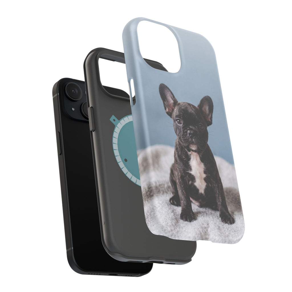 French Bulldog Puppy Phone Case — Impact-Resistant Wireless Charging Cover