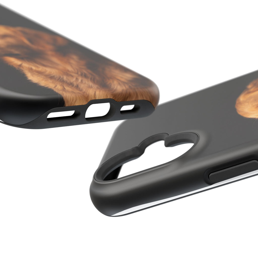 Golden Retriever Portrait Phone Case — Impact-Resistant Wireless Charging Cover