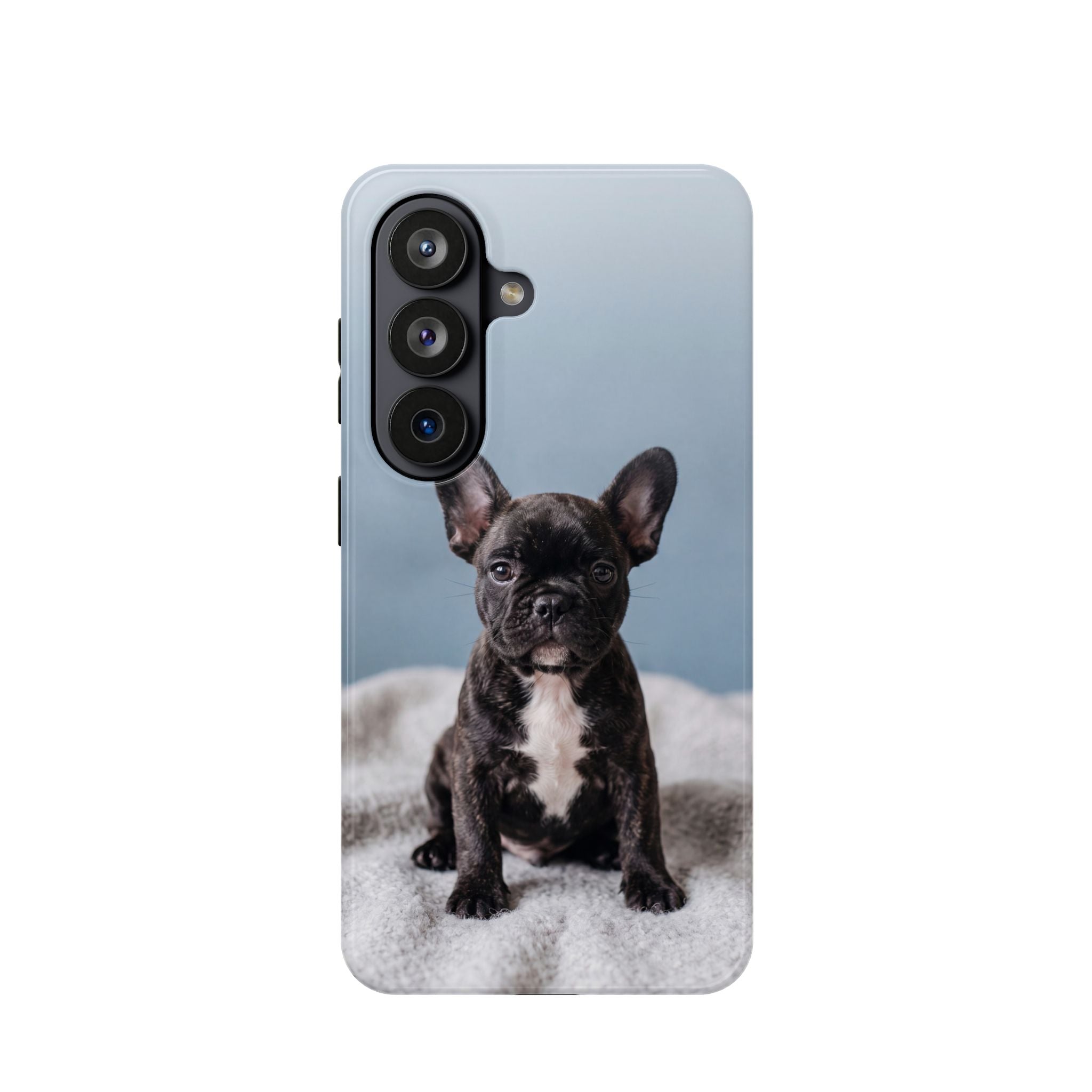 French Bulldog Puppy Phone Case — Impact-Resistant Wireless Charging Cover