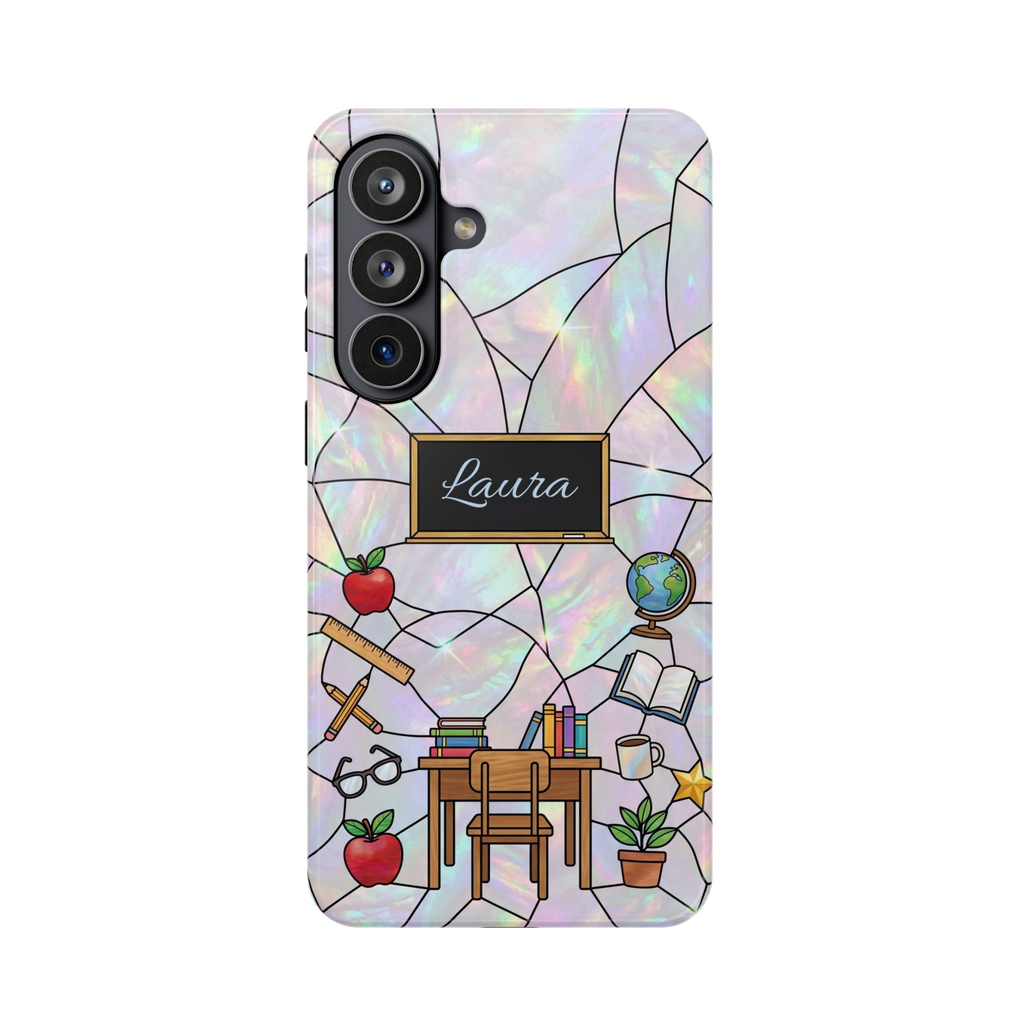 Personalized Teacher Phone Case — Impact-Resistant Wireless Charging Cover