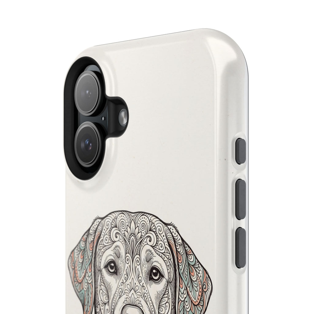 Mandala Labrador Phone Case — Tough Magnetic Case with Wireless Charging