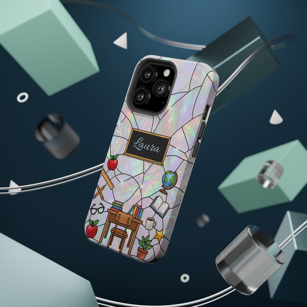 Personalized Teacher Phone Case — Impact-Resistant Wireless Charging Cover