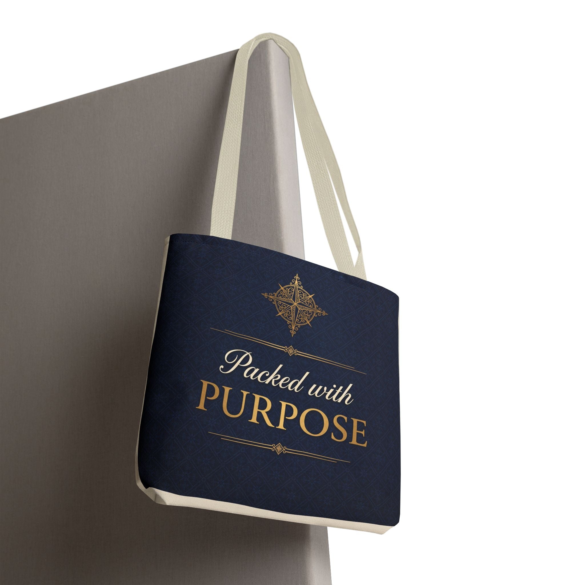 Packed with Purpose Tote | Inspirational Nurse Gift Tote Bag | Healthcare Worker Appreciation Gift | Premium Polyester Carry-All