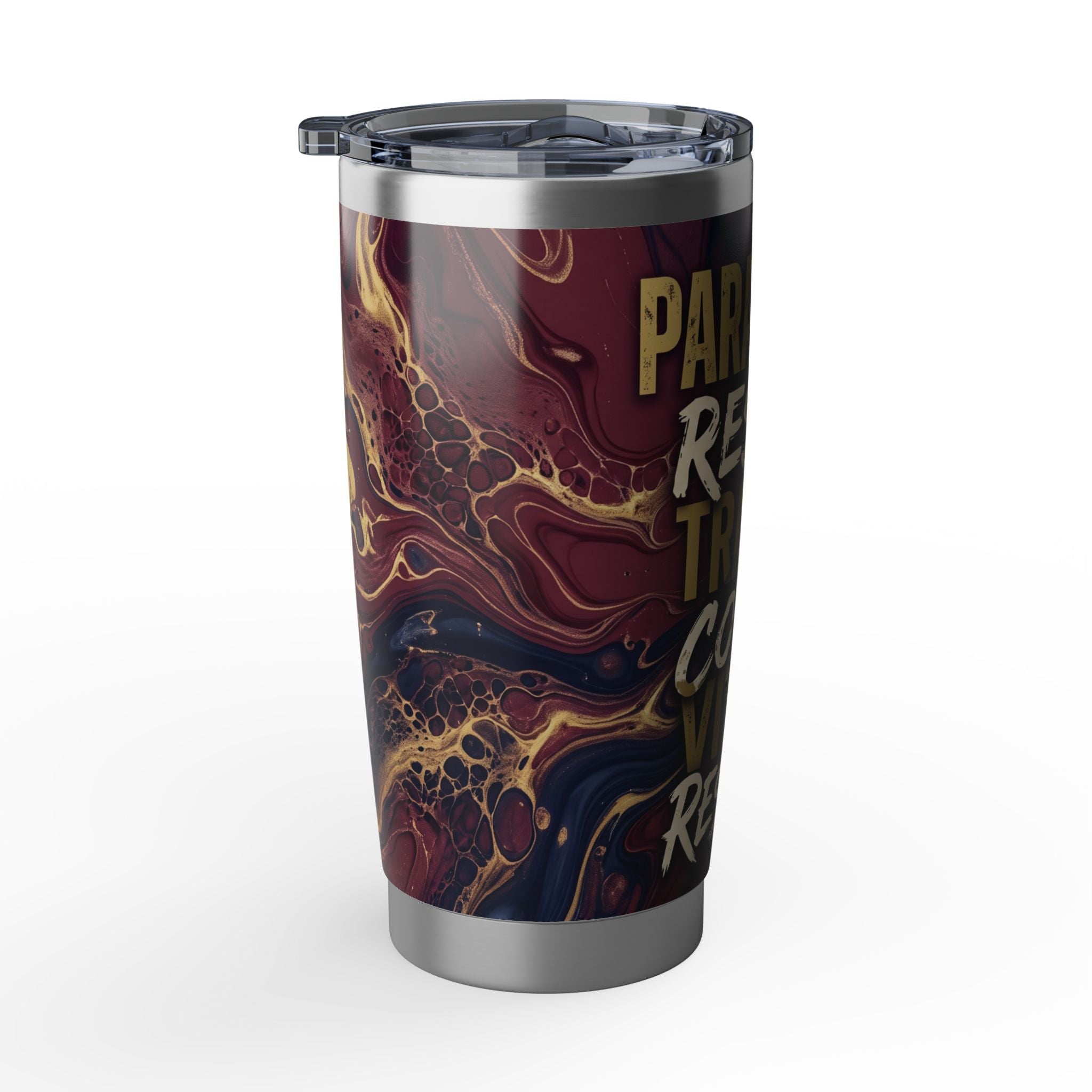Paramedic/EMT 20oz Tumbler – Burgundy Marble Medical Terminology Design