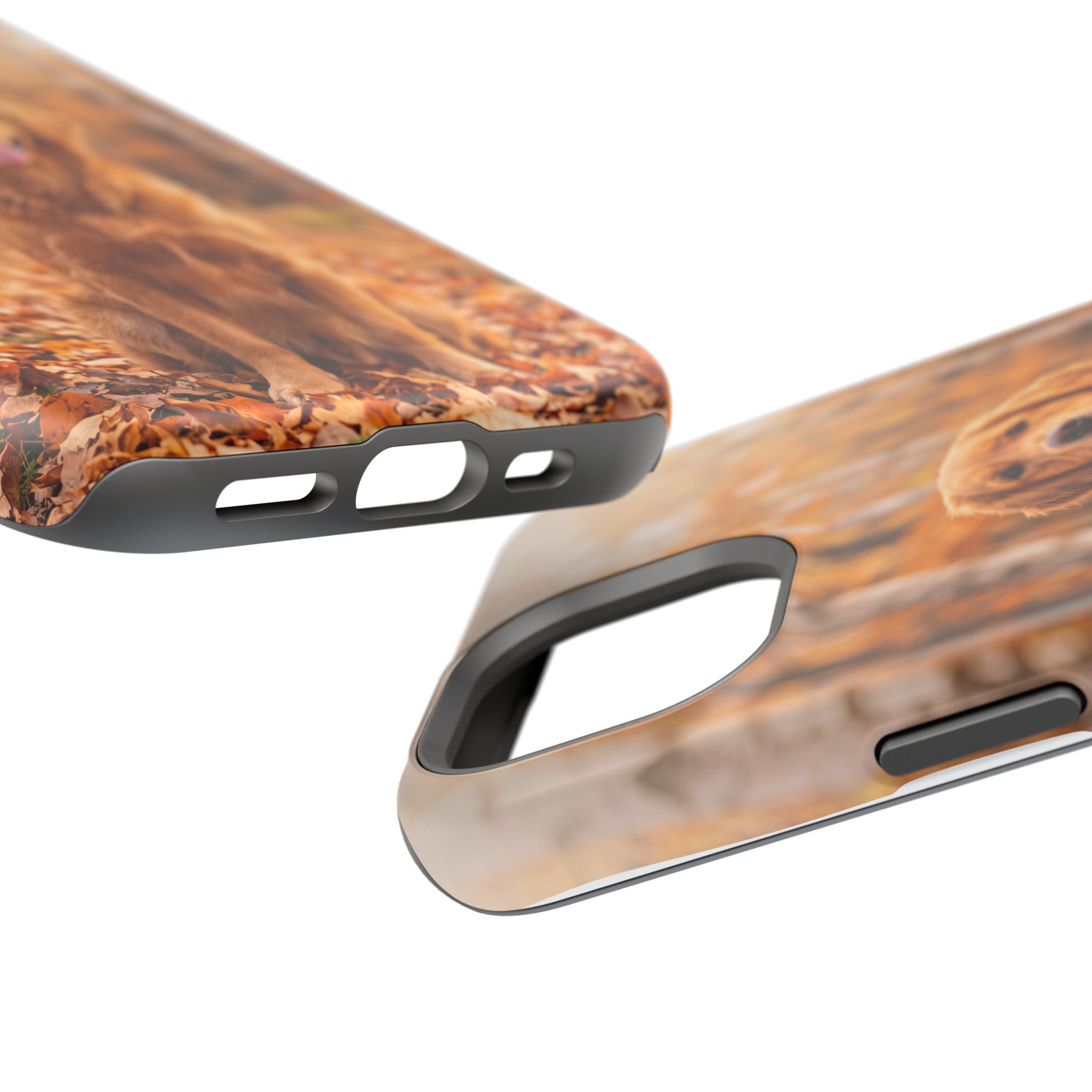 Autumn Golden Retriever Phone Case — Impact-Resistant Wireless Charging Cover