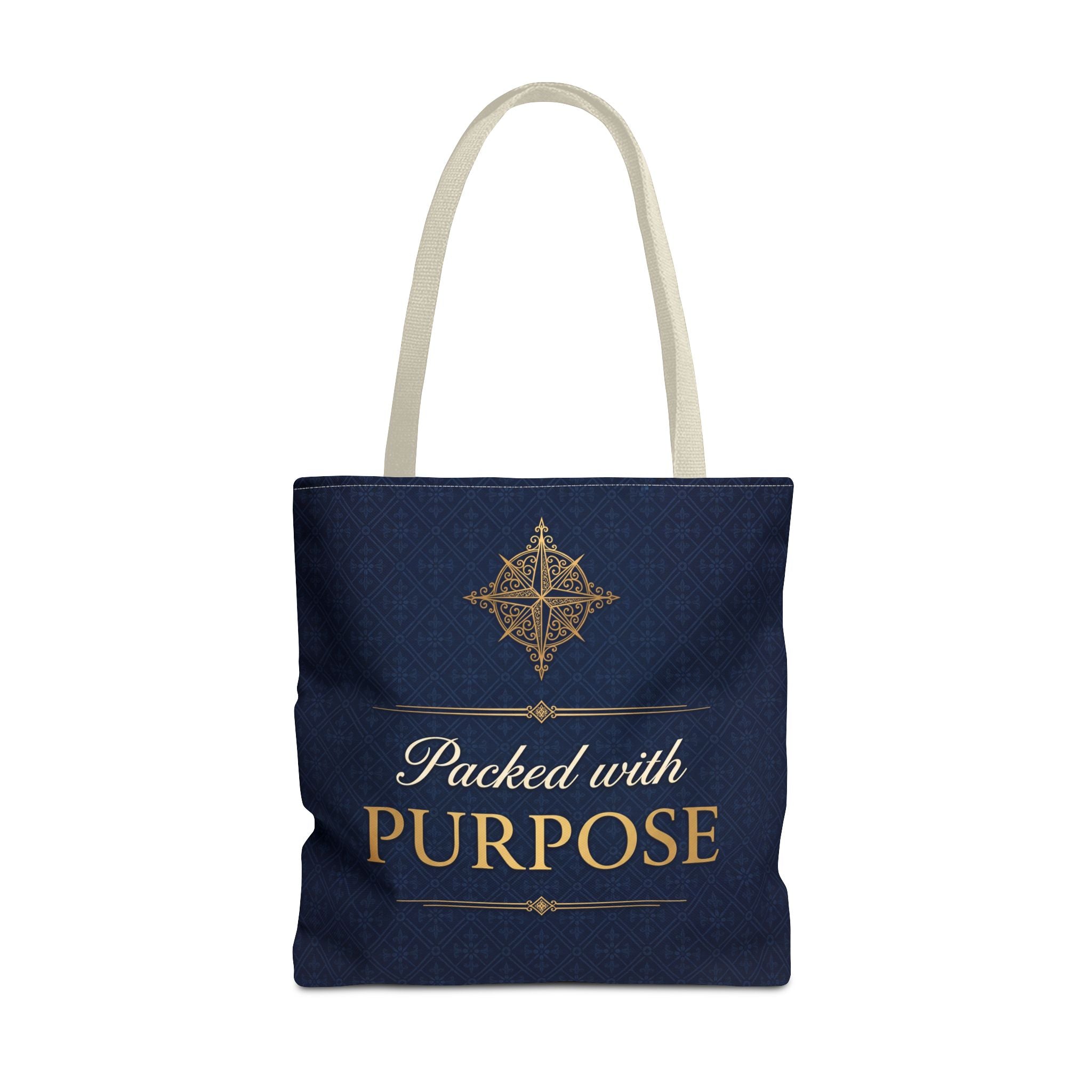 Packed with Purpose Tote | Inspirational Nurse Gift Tote Bag | Healthcare Worker Appreciation Gift | Premium Polyester Carry-All