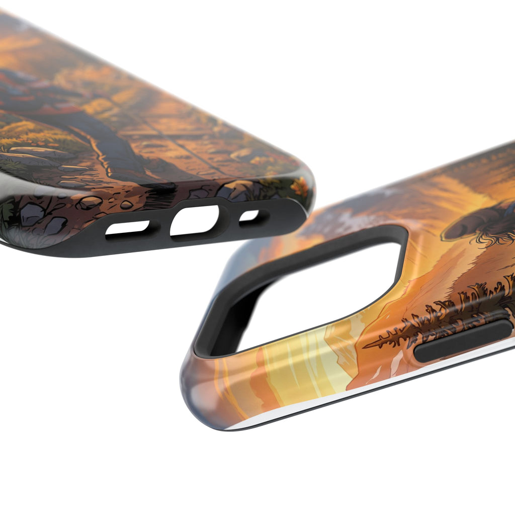 Paramedic/EMT Mountain Phone Case — Magnetic Wireless Charging Cover