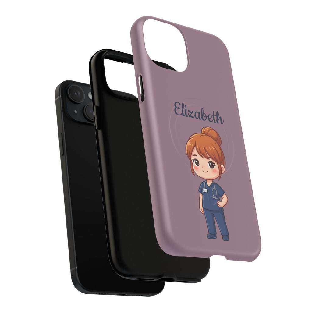 Personalized Nurse Phone Case with Custom Name | MagSafe Compatible iPhone Case