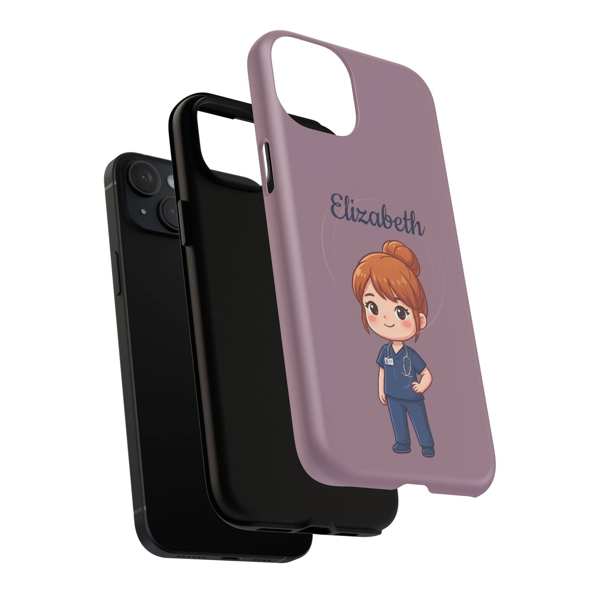 Personalized Nurse Phone Case with Custom Name | MagSafe Compatible iPhone Case