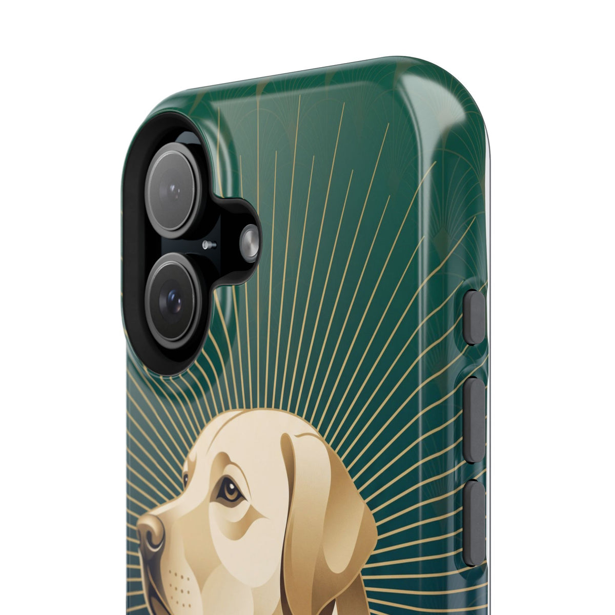 Art Deco Labrador Phone Case — Tough Magnetic Case with Wireless Charging