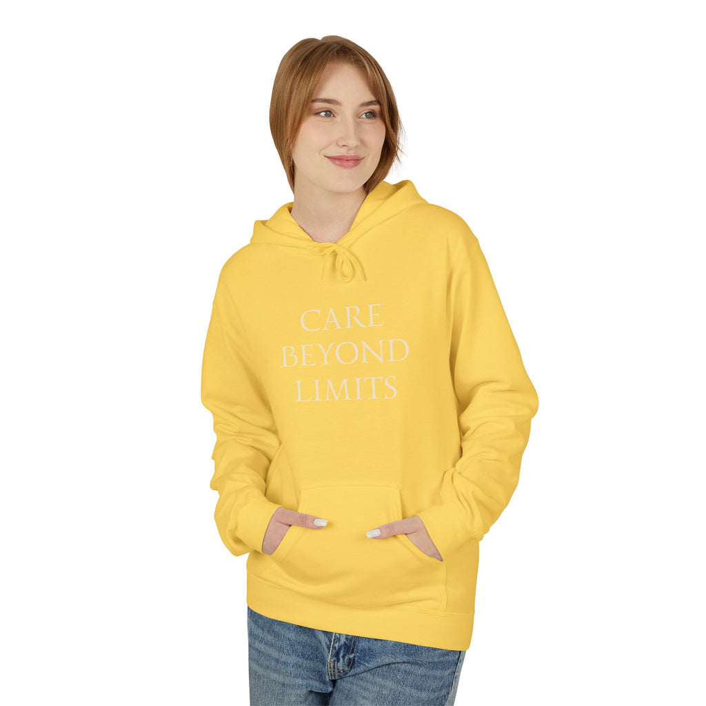 Nurse Hoodie |  Cozy Inspirational "Care Beyond Limits"