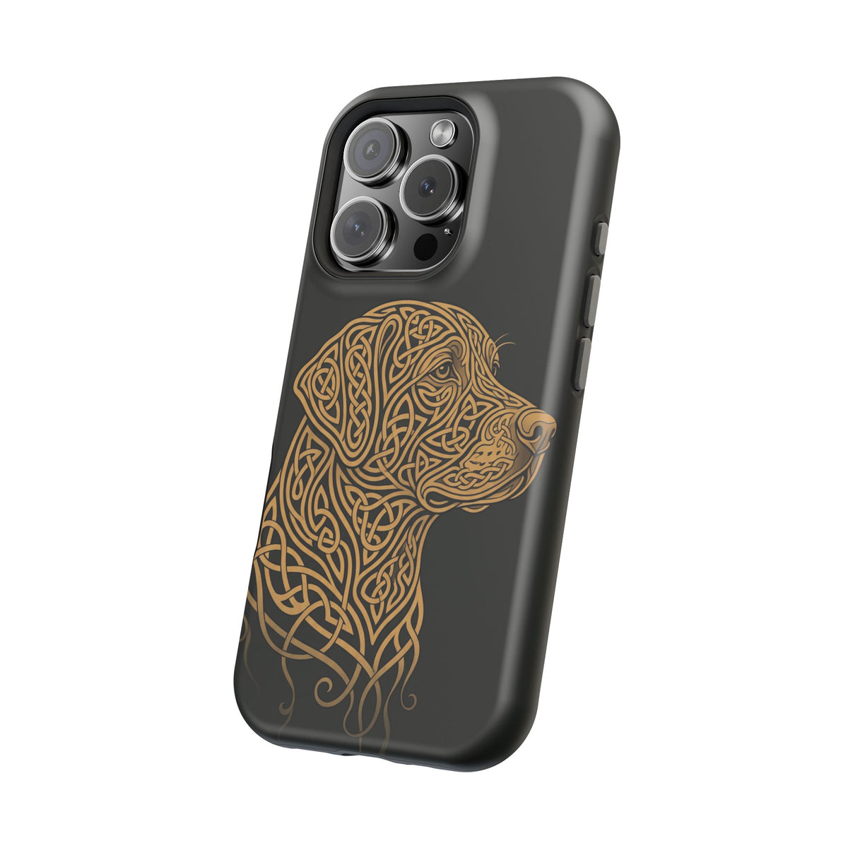 Celtic Knotwork Labrador Phone Case — Tough Magnetic Case with Wireless Charging
