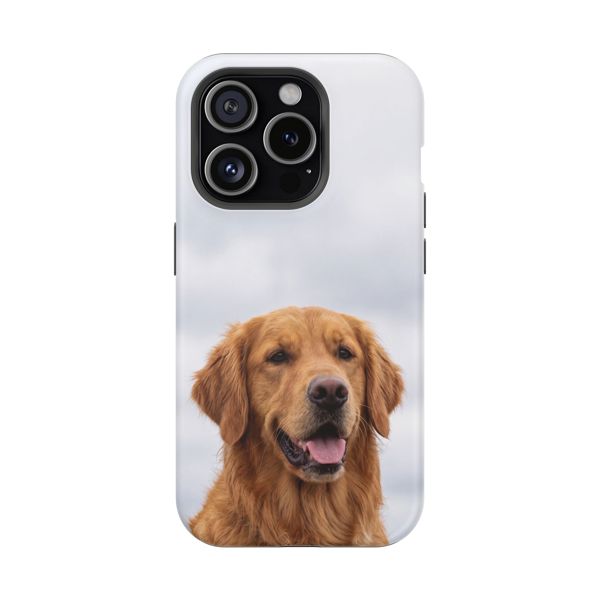Golden Retriever Phone Case — Impact-Resistant Wireless Charging Cover