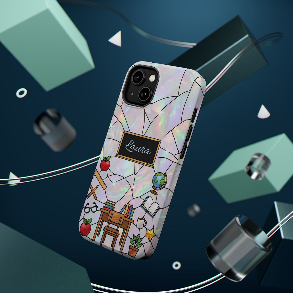 Personalized Teacher Phone Case — Impact-Resistant Wireless Charging Cover