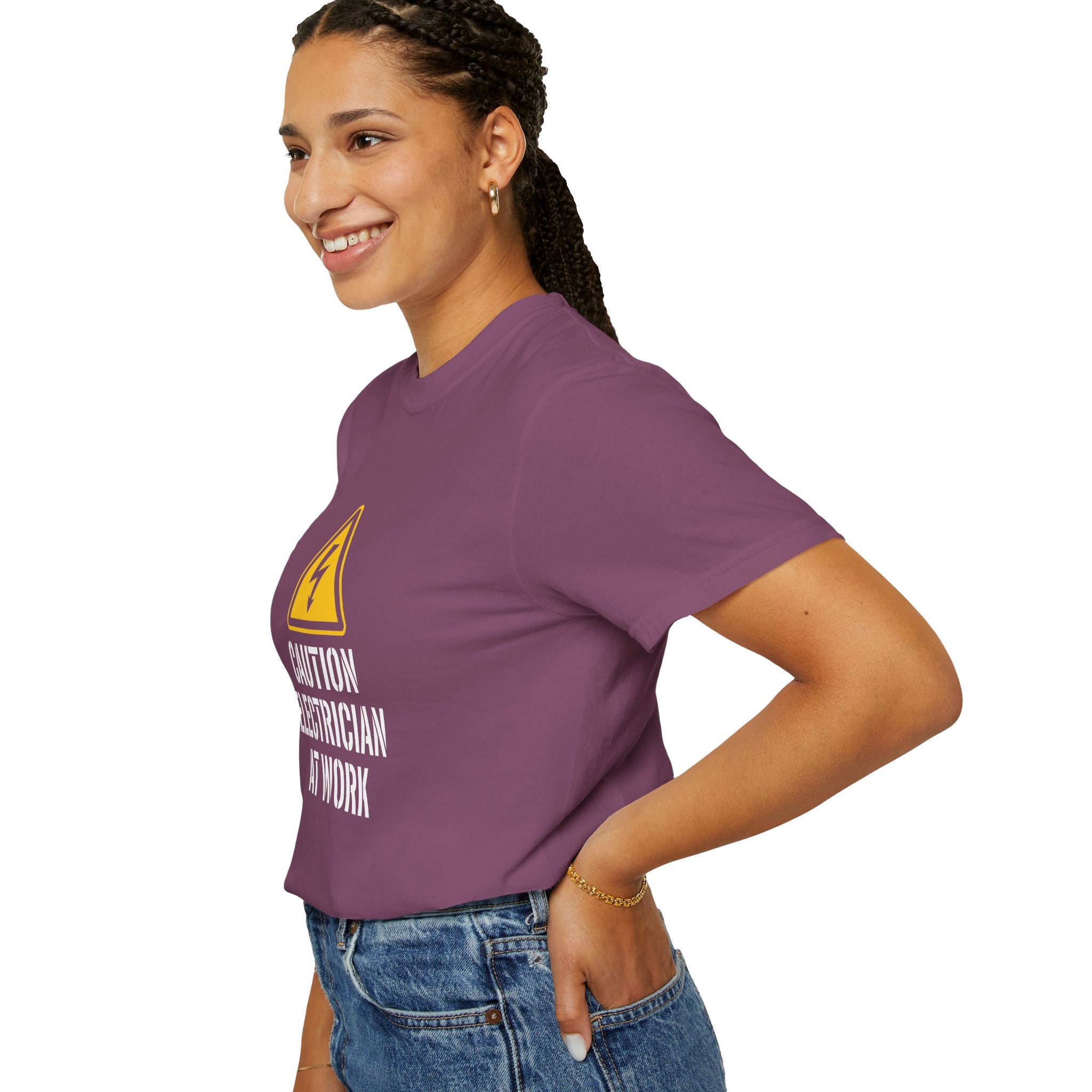 Caution Electrician At Work T-Shirt