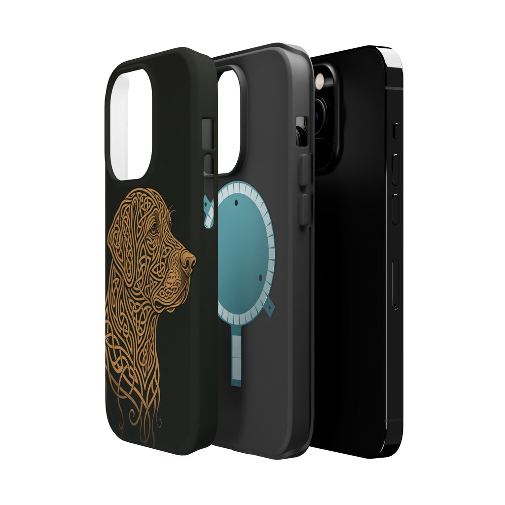 Celtic Knotwork Labrador Phone Case — Tough Magnetic Case with Wireless Charging